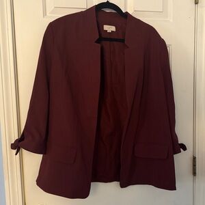 LOFT Dark Red Women's Blazer